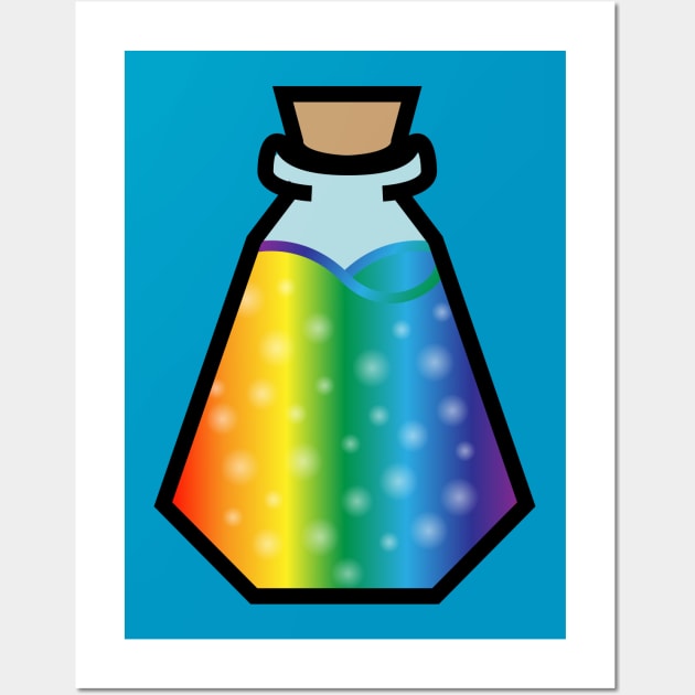 DIY Single Rainbow Potion or Poison for Tabletop Board Games (Style 4) Wall Art by GorsskyVlogs